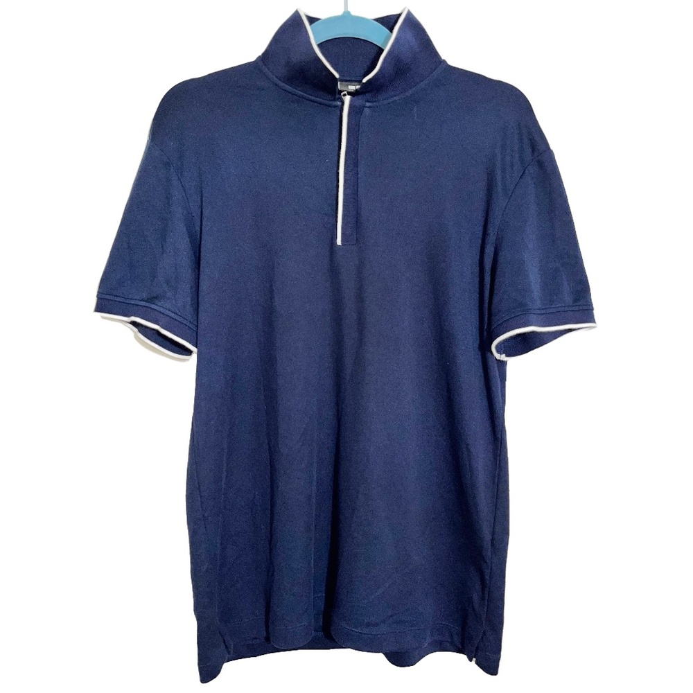 Uniqlo x Theory Navy Blue Polo Shirt Size M